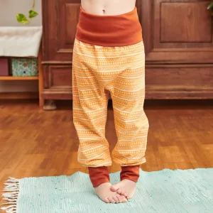 Organic rib pants "Rhapsody" - 95% organic cotton, 5% elastane