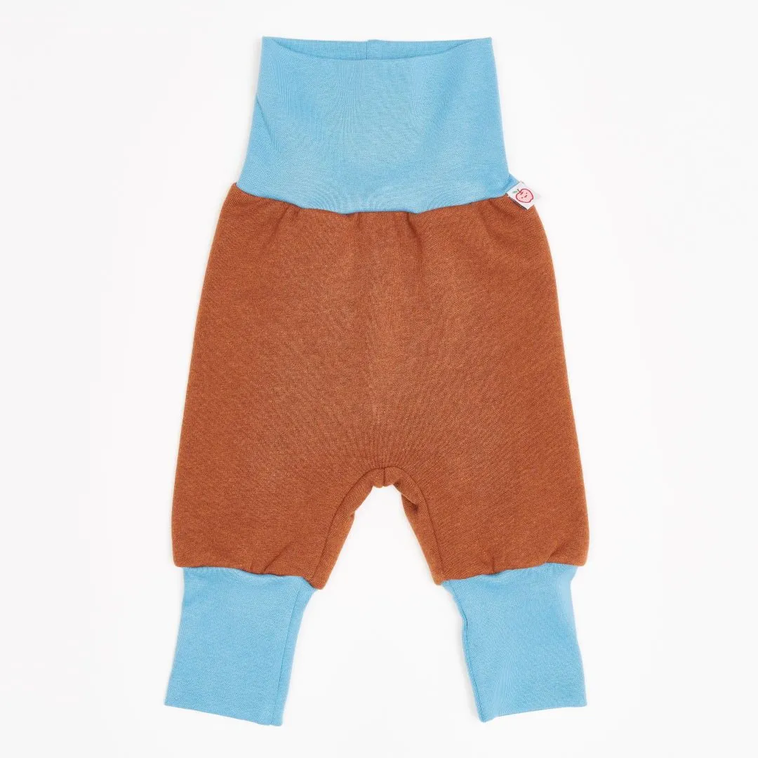 Organic rib pants "Sweat Copper Marl" - 100% organic cotton