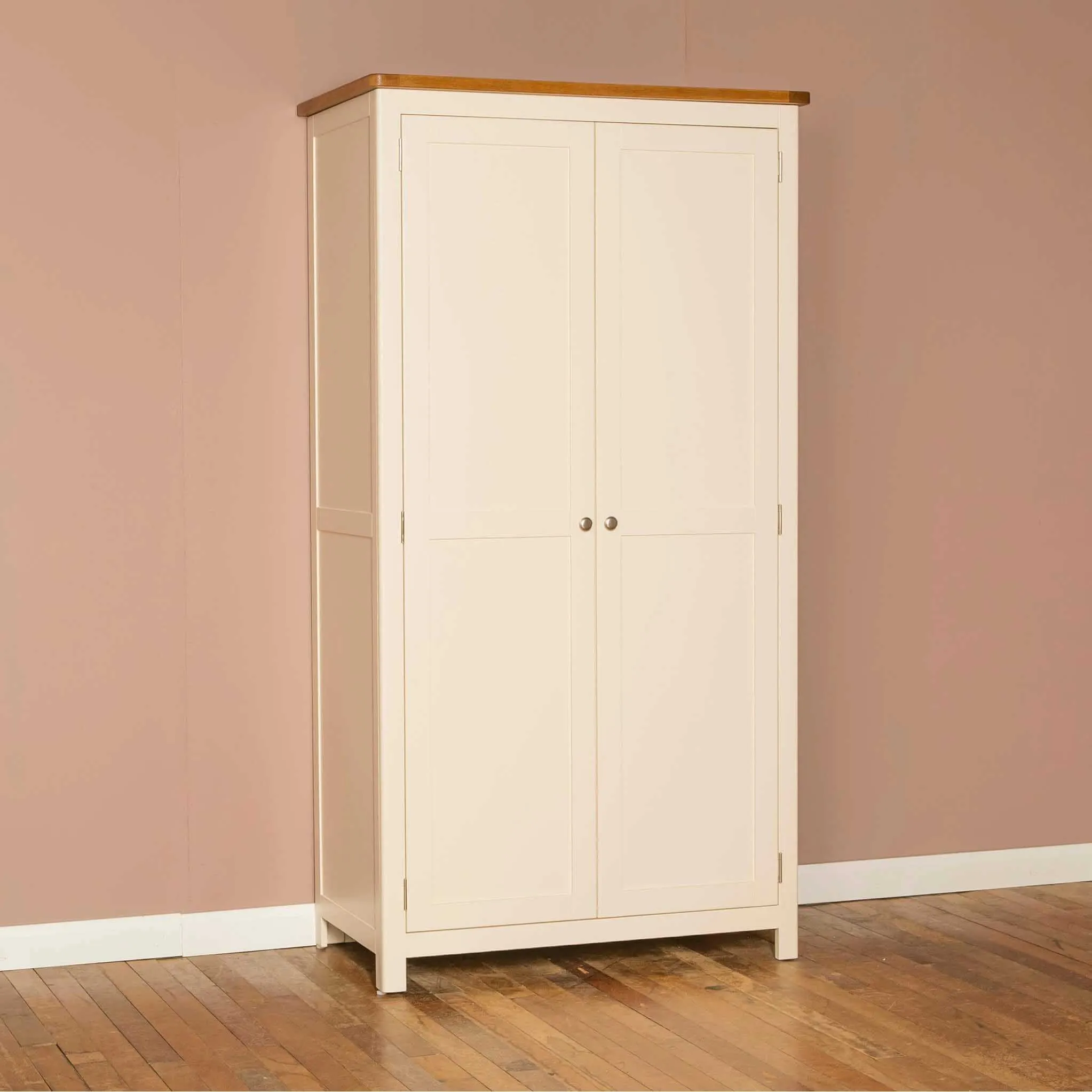 Padstow Cream All-Hanging Double Wardrobe