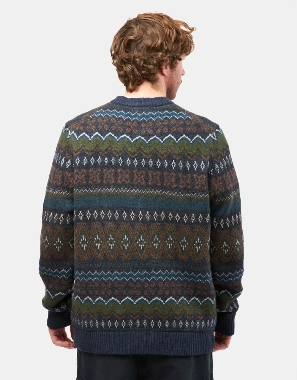 Patagonia Recycled Wool-Blend Sweater - Helmsman: Smolder Blue