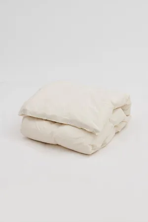 Percale Double Duvet Cover Winter White