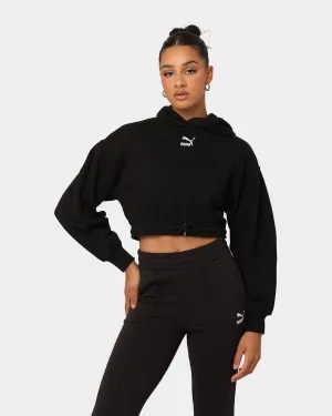 Puma Women's Classics Cropped Hoodie Puma Black