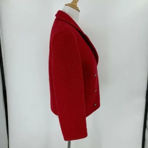 Red Christmas Wool Blazer