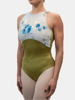 Sage Green Dance High Neck Leotard MP150