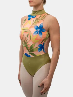 Sage Green Dance High Neck Leotard MP160