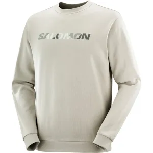 Salomon Unisex Outlife Logo Winter Crew Wrought Iron/Sedona Sage | Buy Salomon Unisex Outlife Logo Winter Crew Wrought Iron/Sedona Sage here | Outnorth