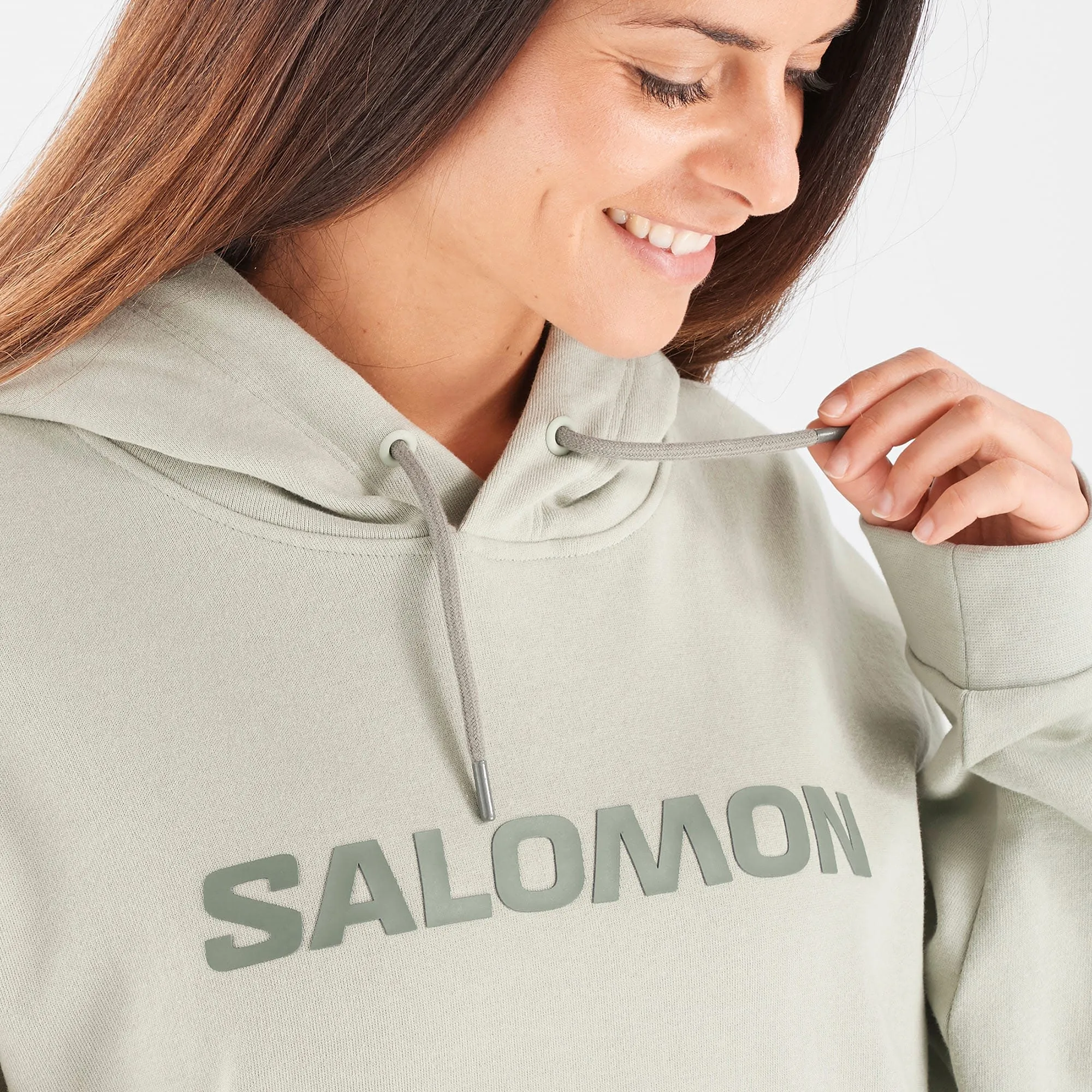 Salomon Unisex Outlife Logo Winter Hoody Wrought Iron/Sedona Sage | Buy Salomon Unisex Outlife Logo Winter Hoody Wrought Iron/Sedona Sage here | Outnorth