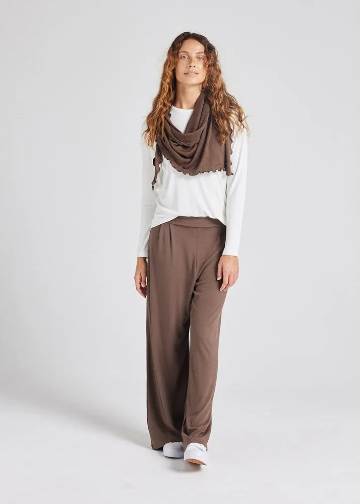 Sassoon Cashmere/Bamboo Scarf - Chocolate