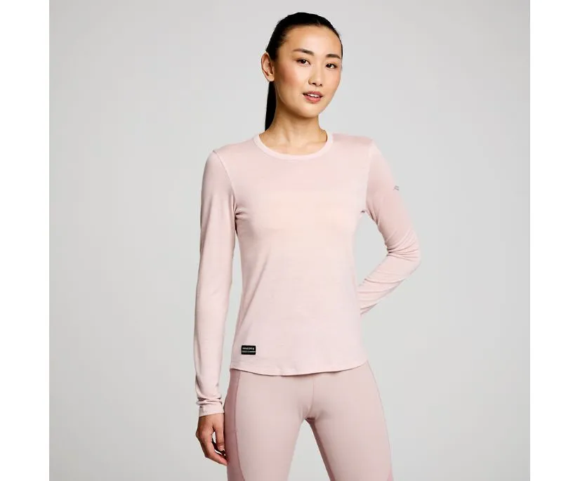 Saucony | Peregrine Merino Long Sleeve | Women's | Smoke Heather