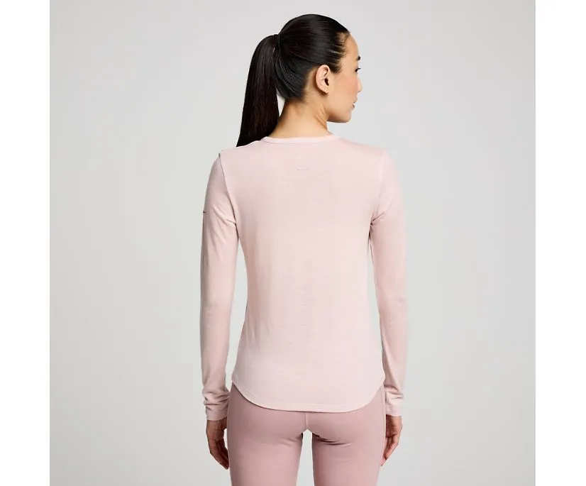 Saucony | Peregrine Merino Long Sleeve | Women's | Smoke Heather