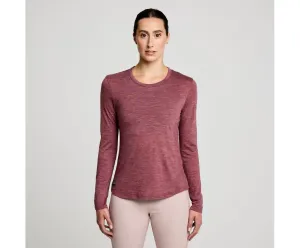 Saucony | Peregrine Merino Long Sleeve | Women's | Sundown Heather