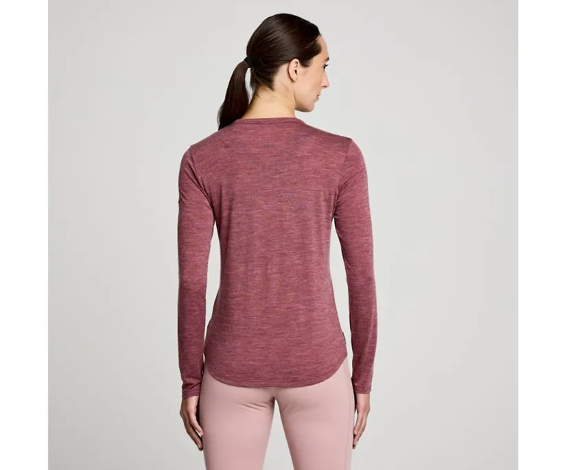 Saucony | Peregrine Merino Long Sleeve | Women's | Sundown Heather