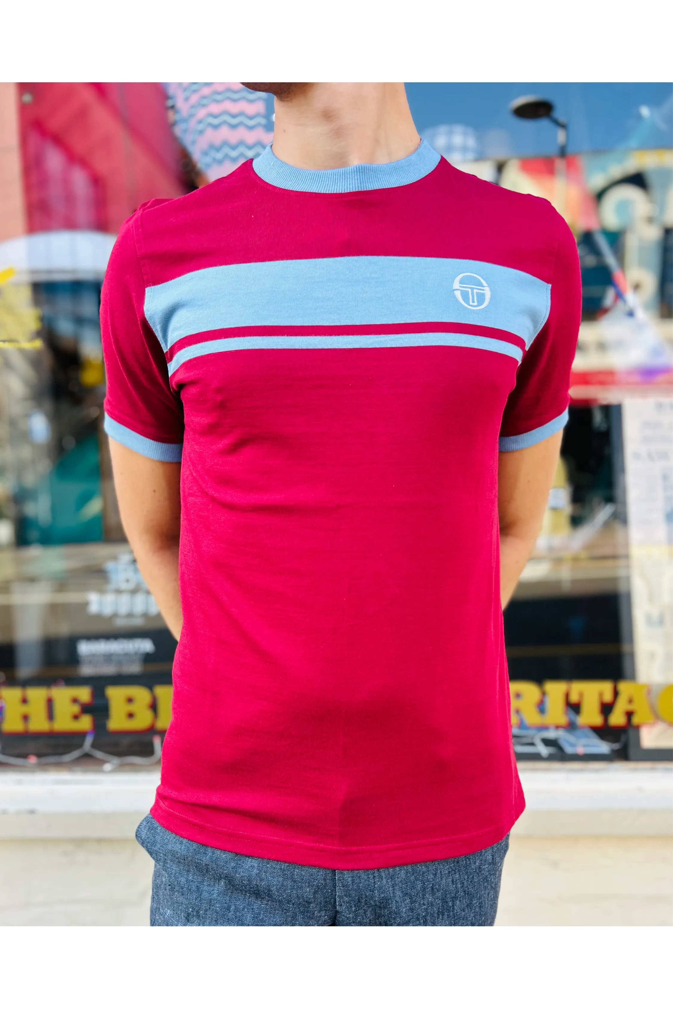 Sergio Tacchini - Master 639 Tibetan Red / Mountain Spring - T-Shirt