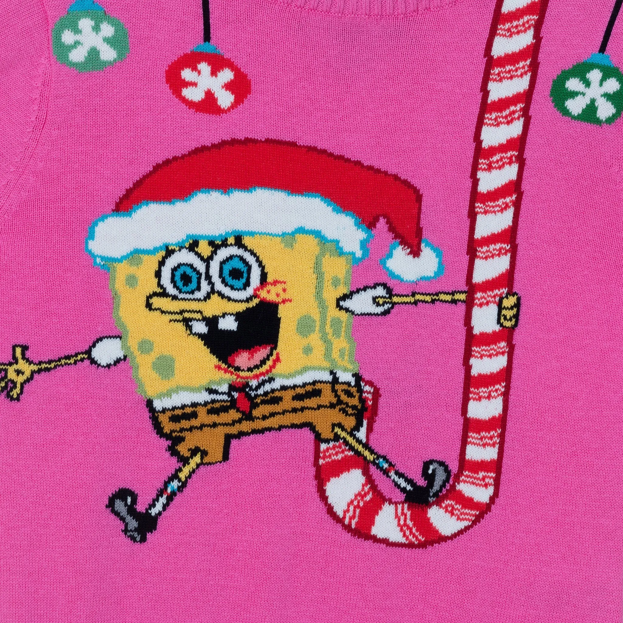 SpongeBob SquarePants™ x Andy & Evan® | Kids (2-6x) Jacquard Sweater | Candy Cane