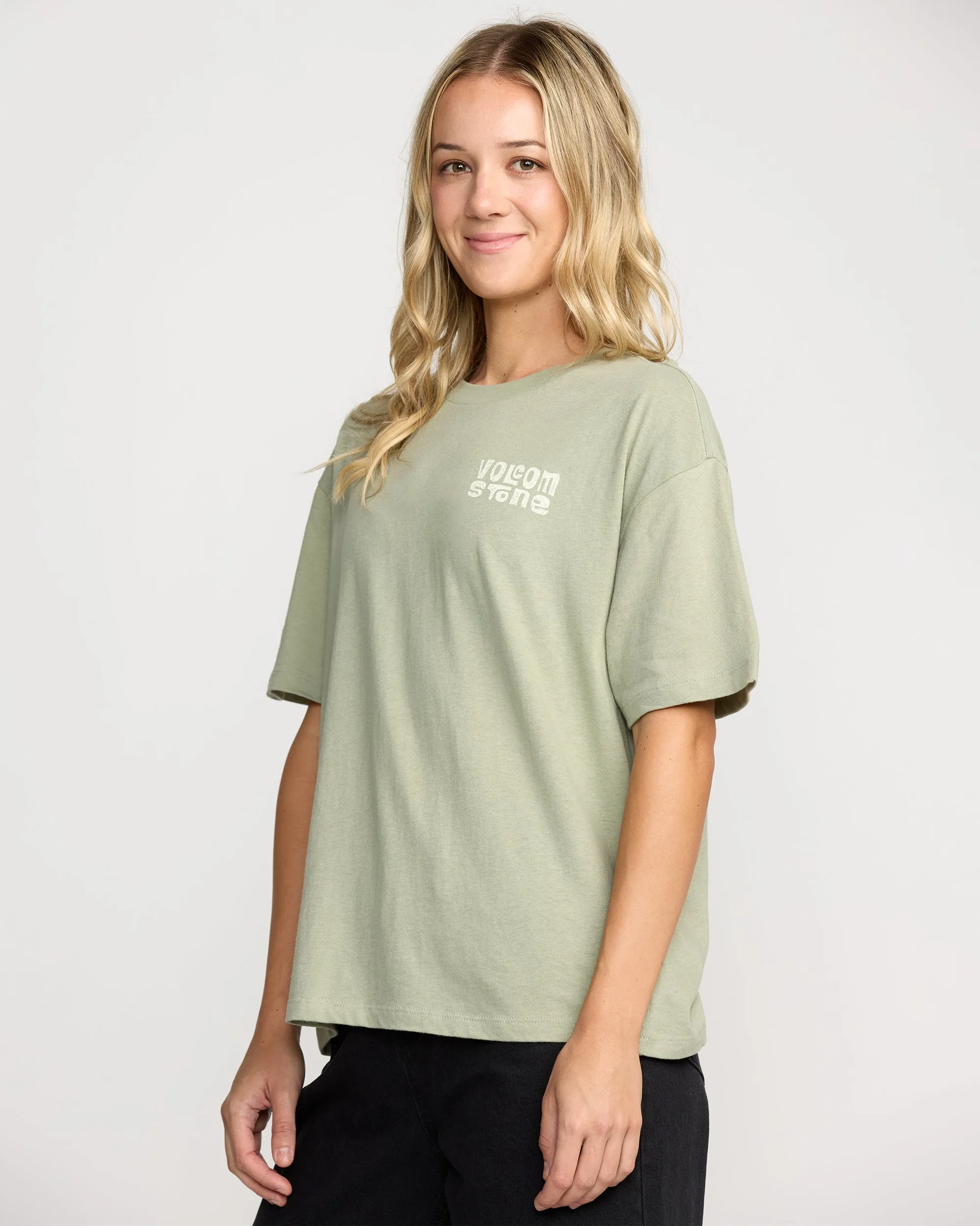 Stone Dream Boyfriend Tee - Sage