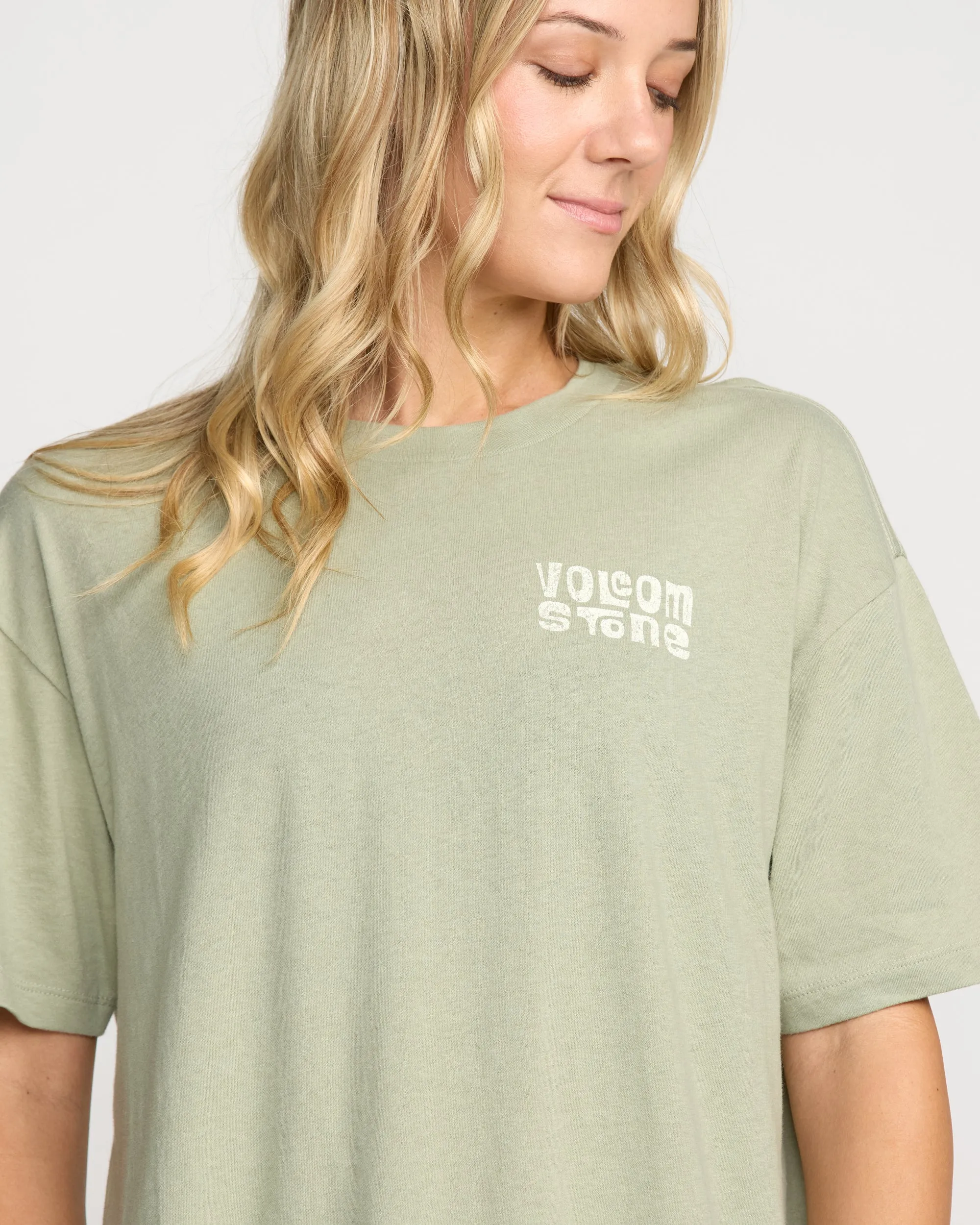 Stone Dream Boyfriend Tee - Sage