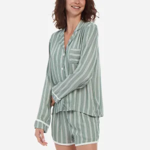 Striped Short PJ Set