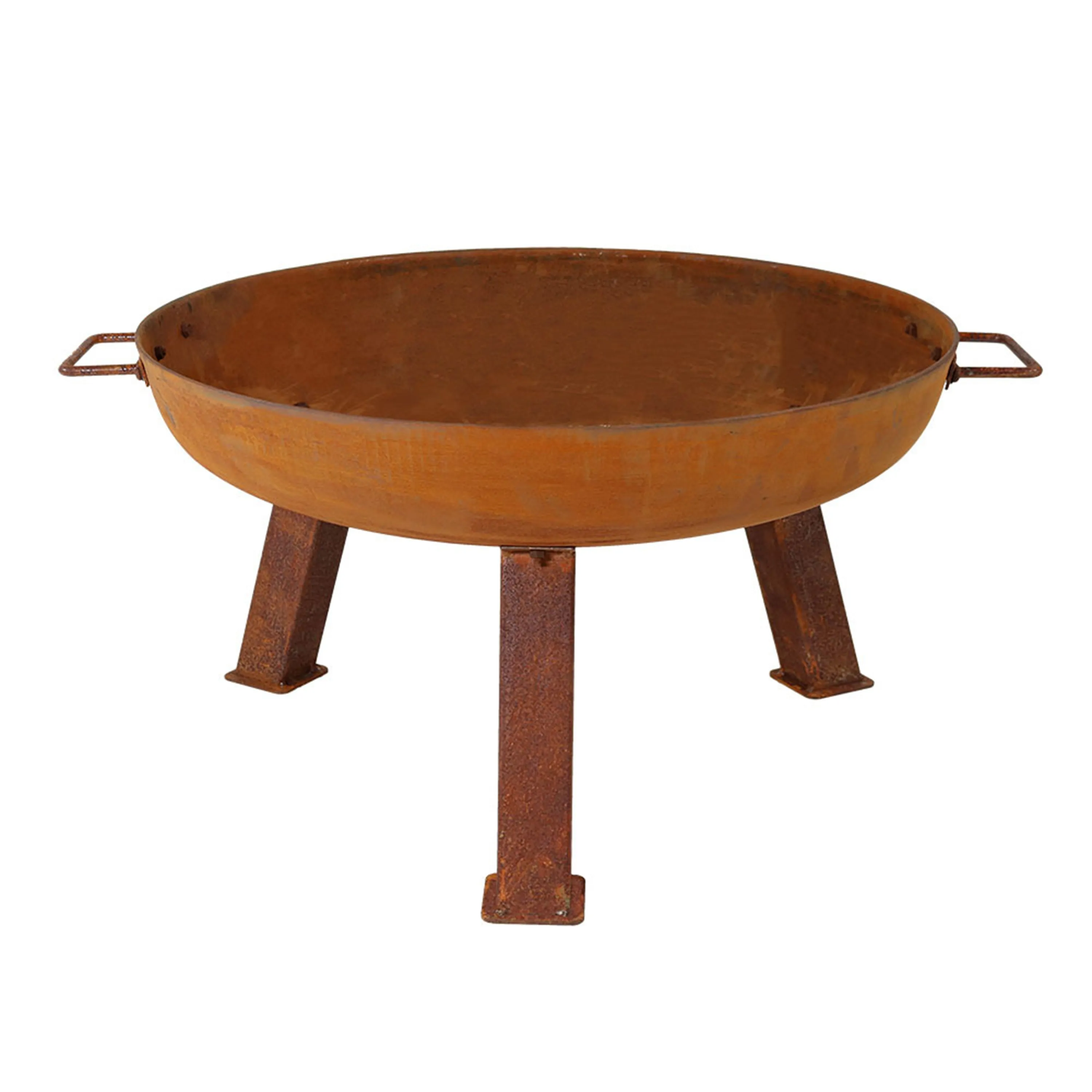 Sunnydaze Rustic Cast Iron Fire Pit Bowl with Stand