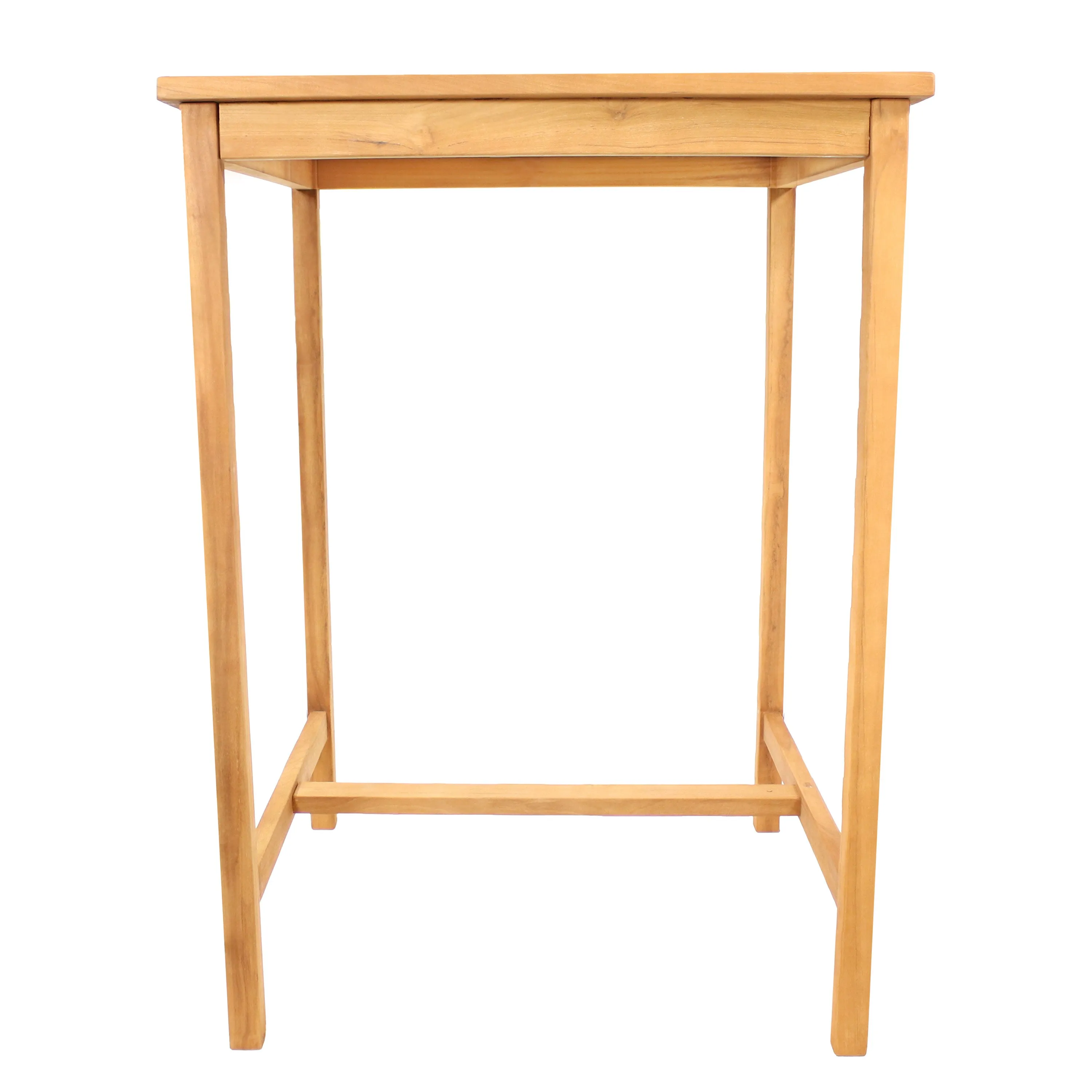 Sunnydaze Teak Wooden Bar Table -  31" Square