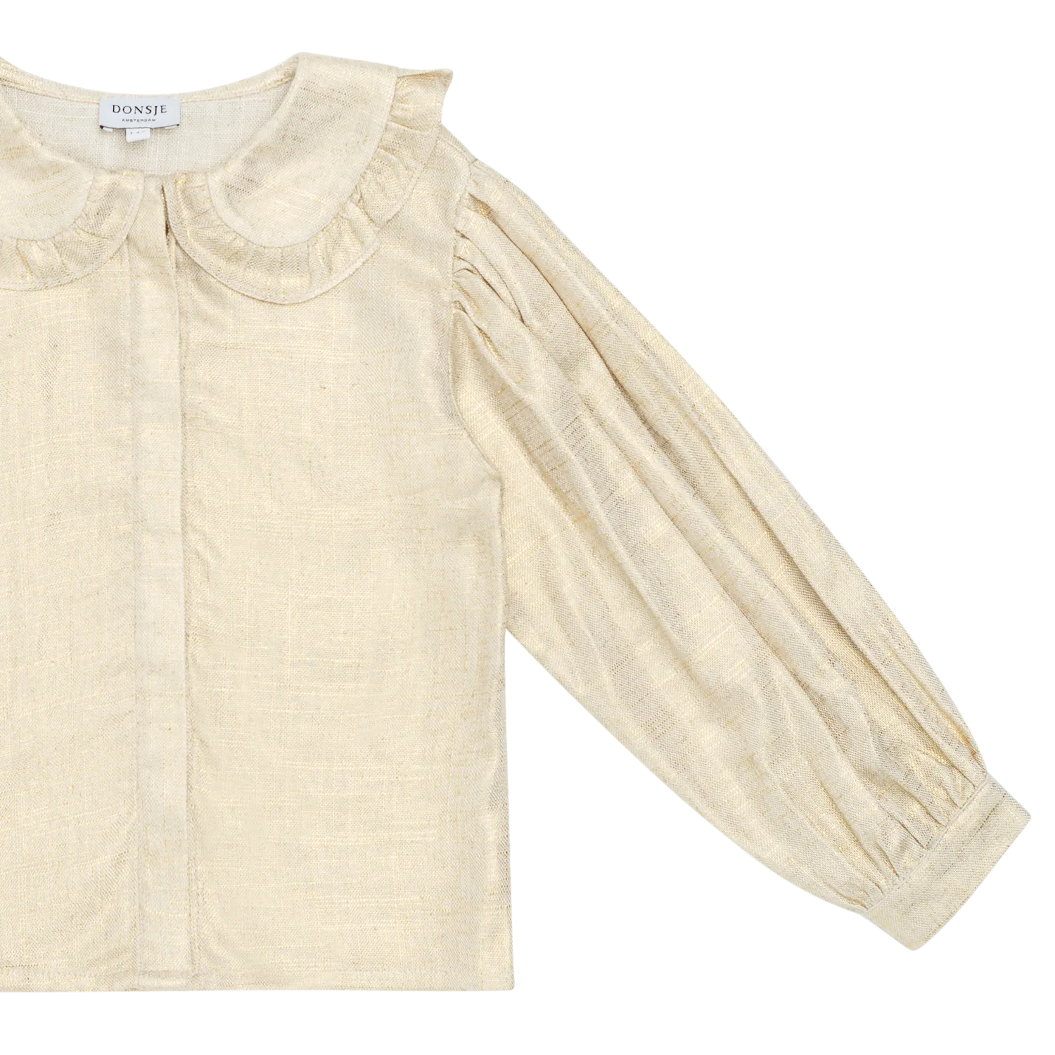 Suzei Blouse | Soft Sand Metallic