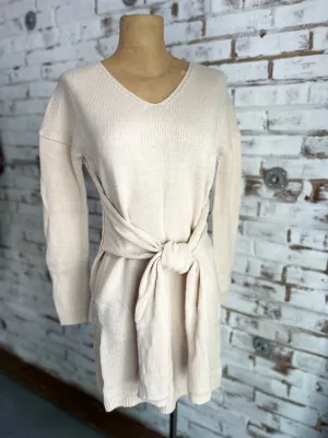 Swanson Sweater Dress in cream