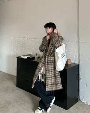 Tartan Check Long Coat OYC0011