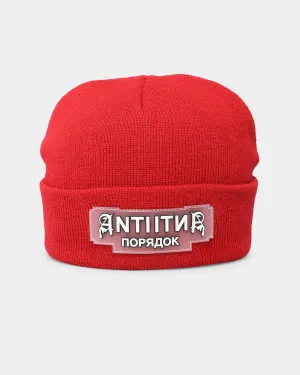 The Anti Order Glasnost Beanie Red