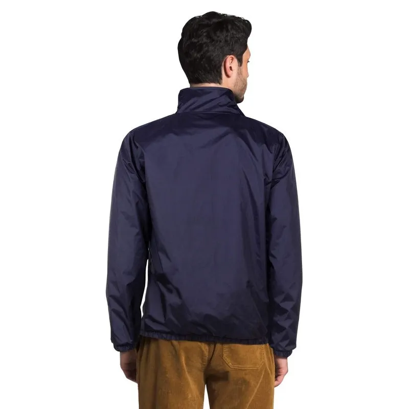 THE CLOWNFISH Men's Activewear Jacket - Stylish Stand Collar | 3 Pockets | M Size | Blue with White Stripes