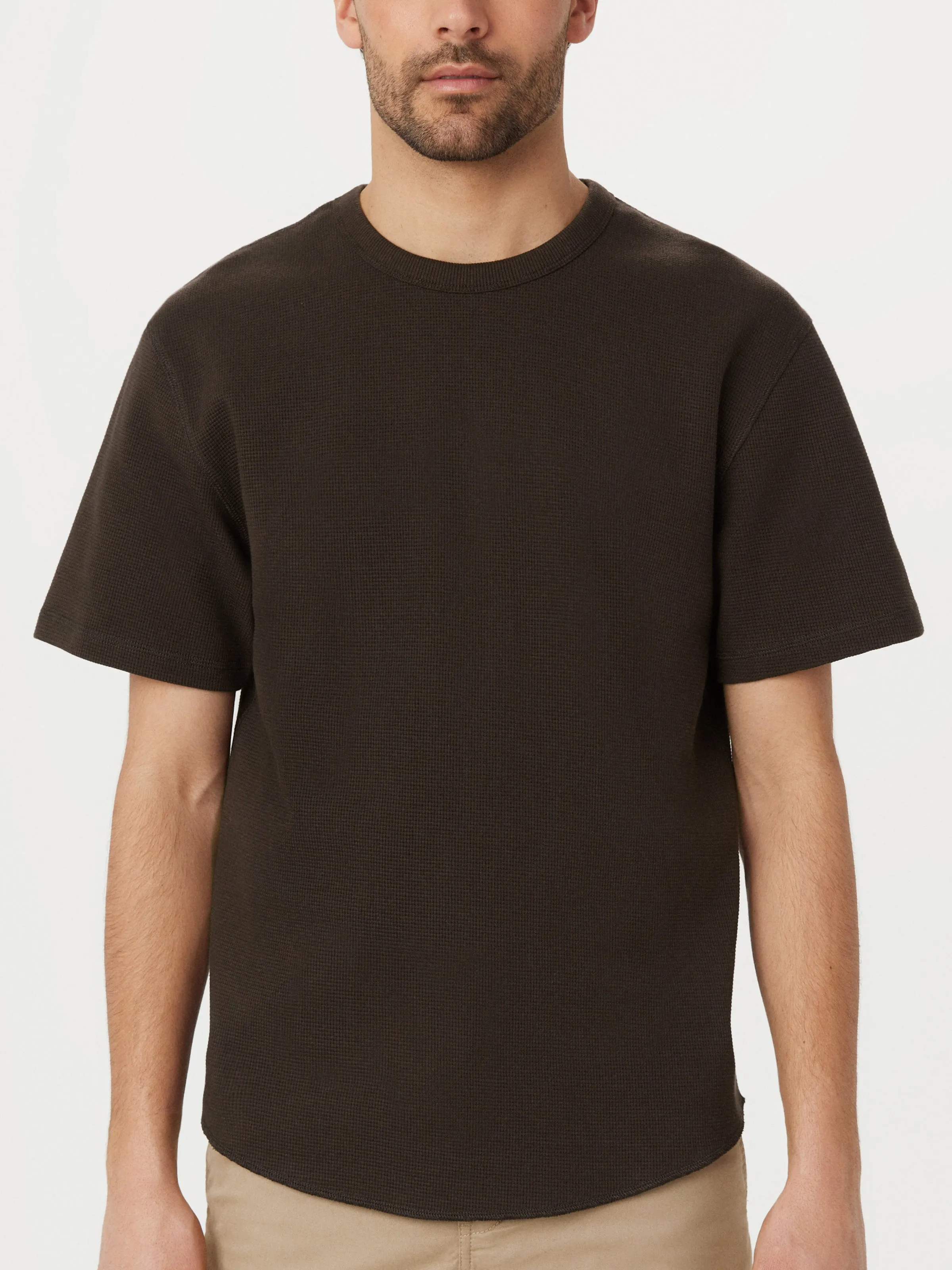 The Relaxed Waffle T-Shirt in Dark Chocolate