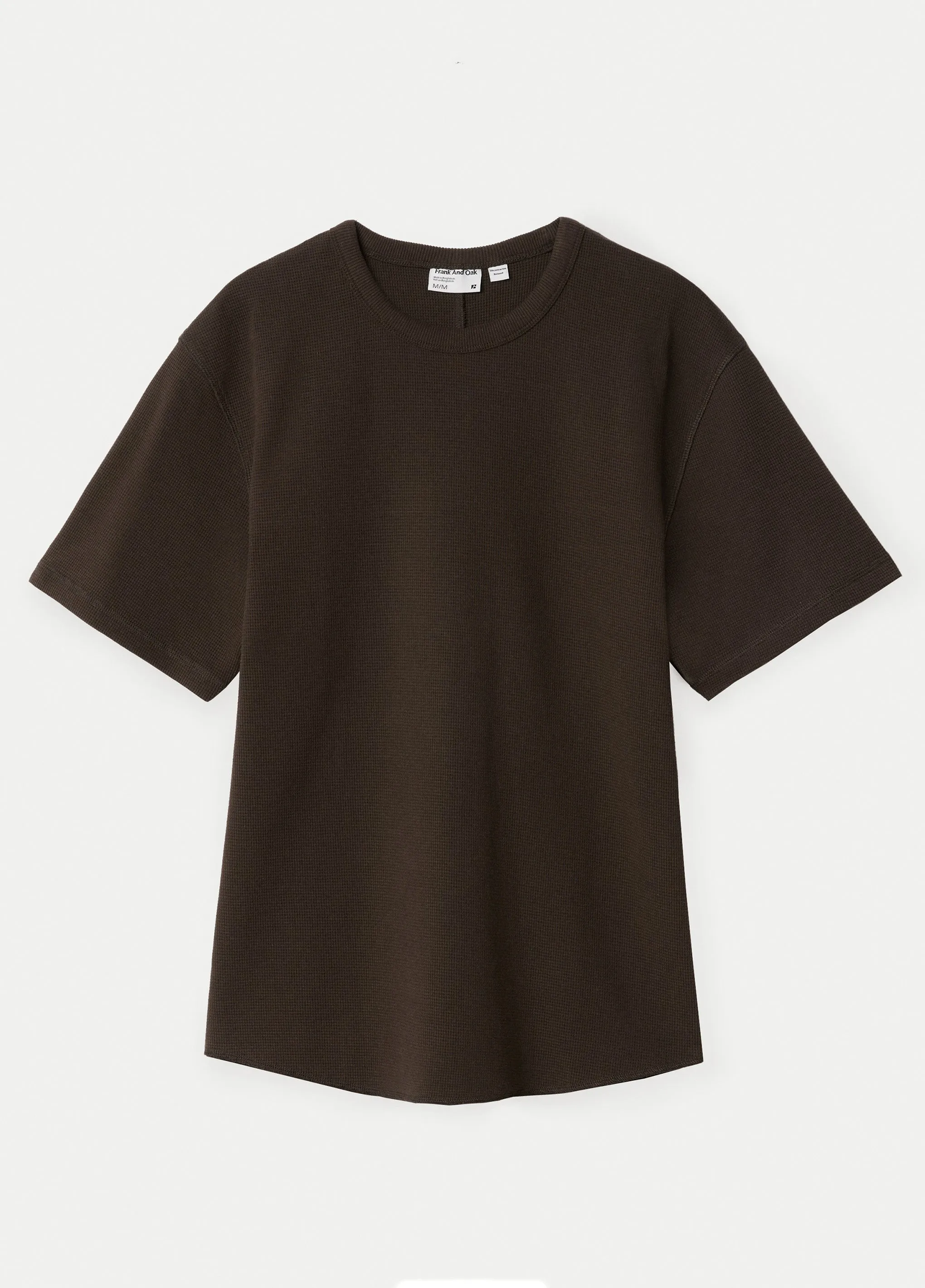 The Relaxed Waffle T-Shirt in Dark Chocolate