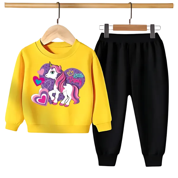 UNICORN PRINTED SWEATSHIRT SET