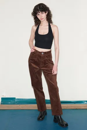 Unisex Brown Corduroy Grampa Trousers