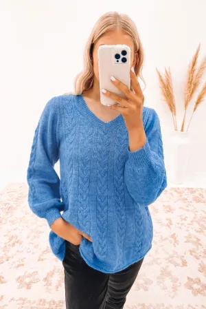 Vanessa Knit Blue