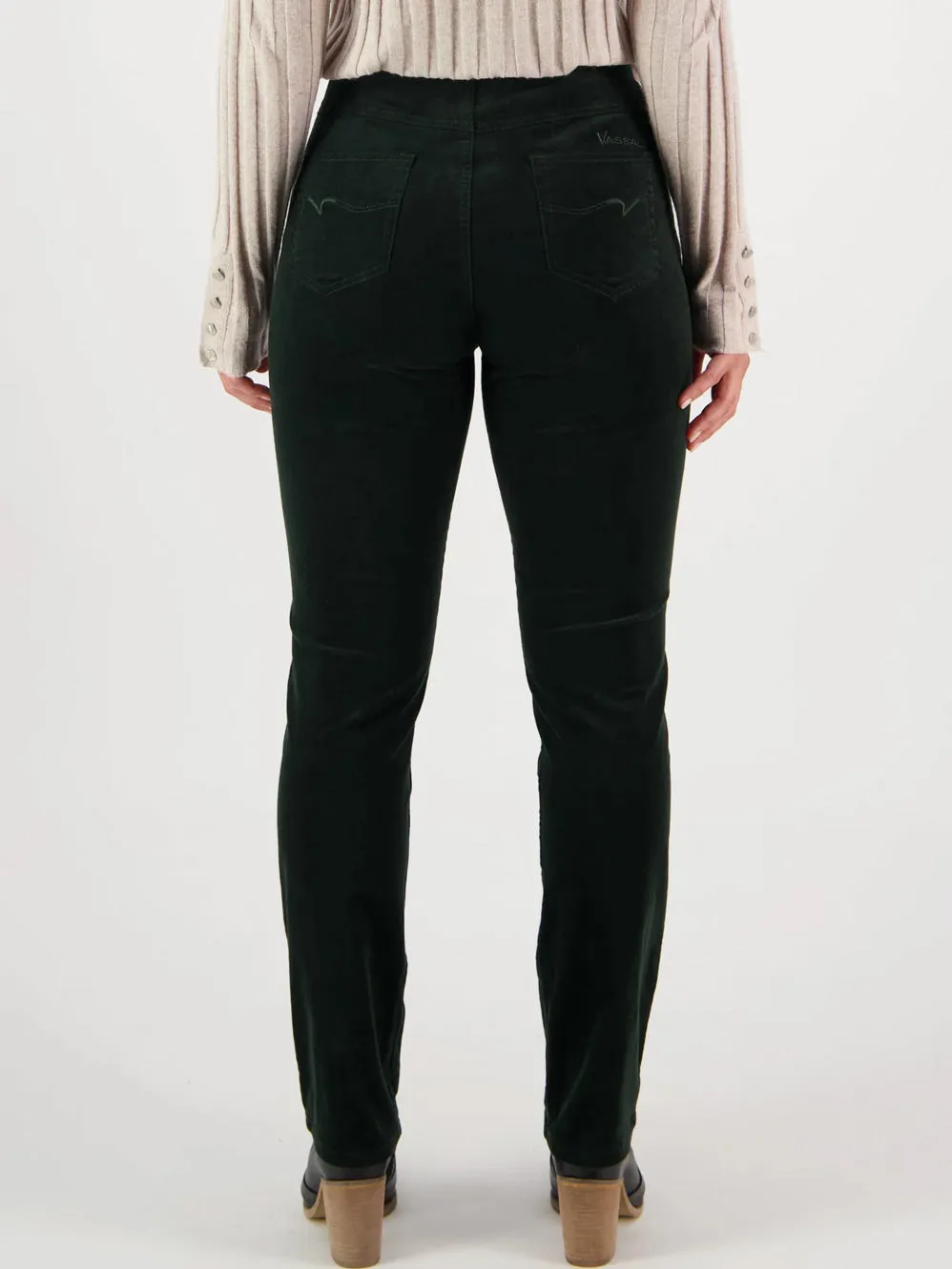 VASSALLI SLIM LEG CORD PULL ON PANT