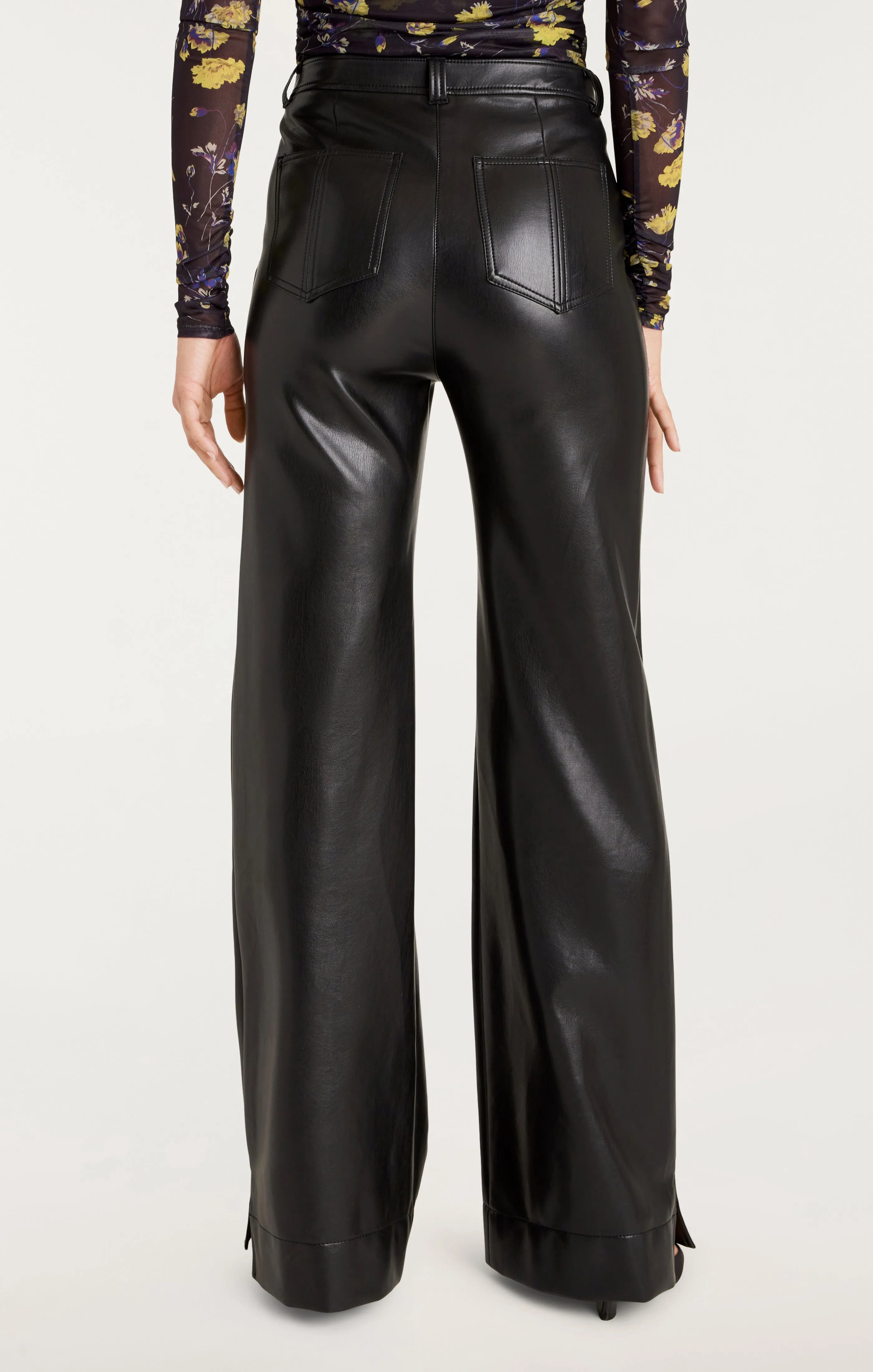 Vegan Leather Long Benji Pant