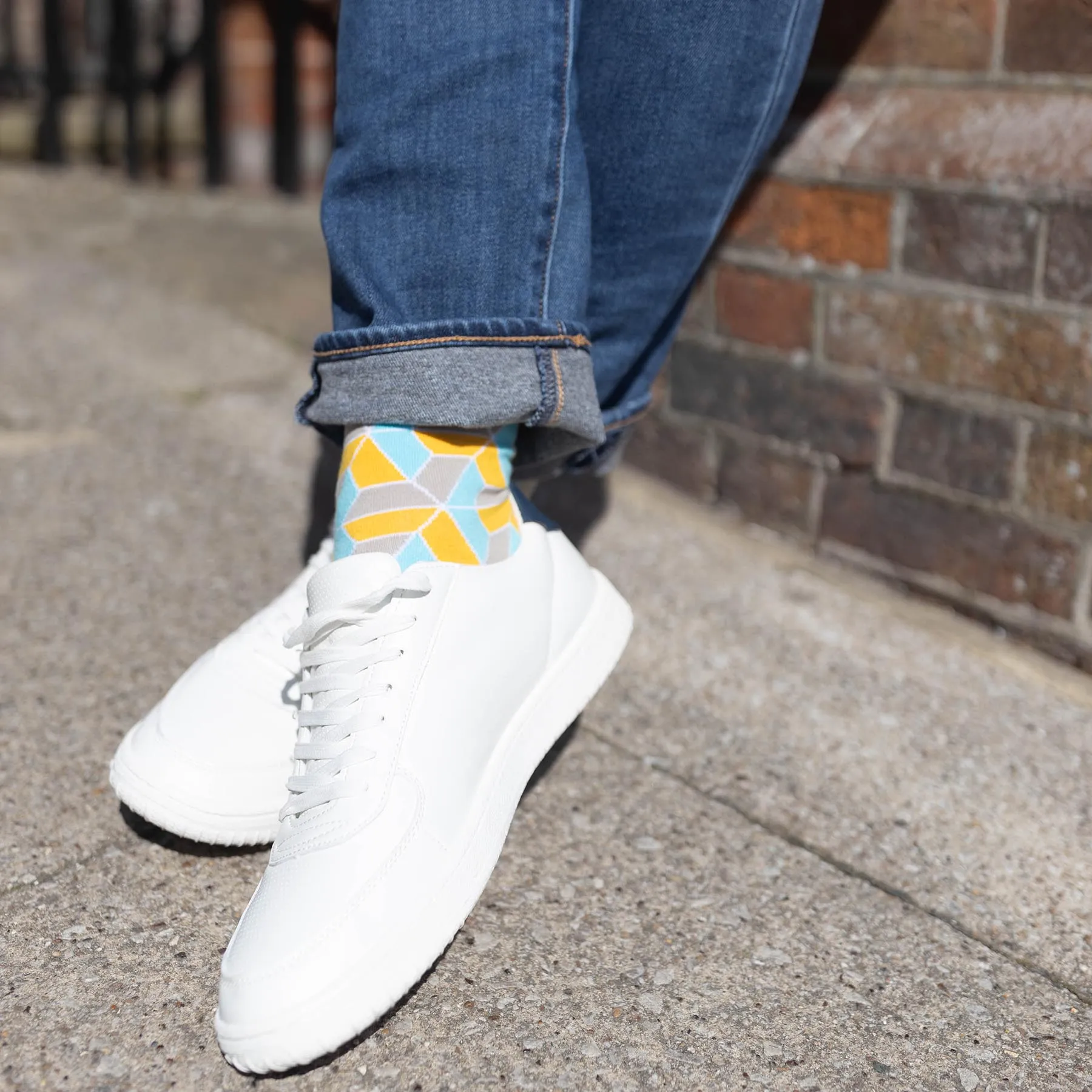 Vertex Men's Socks - Yellow