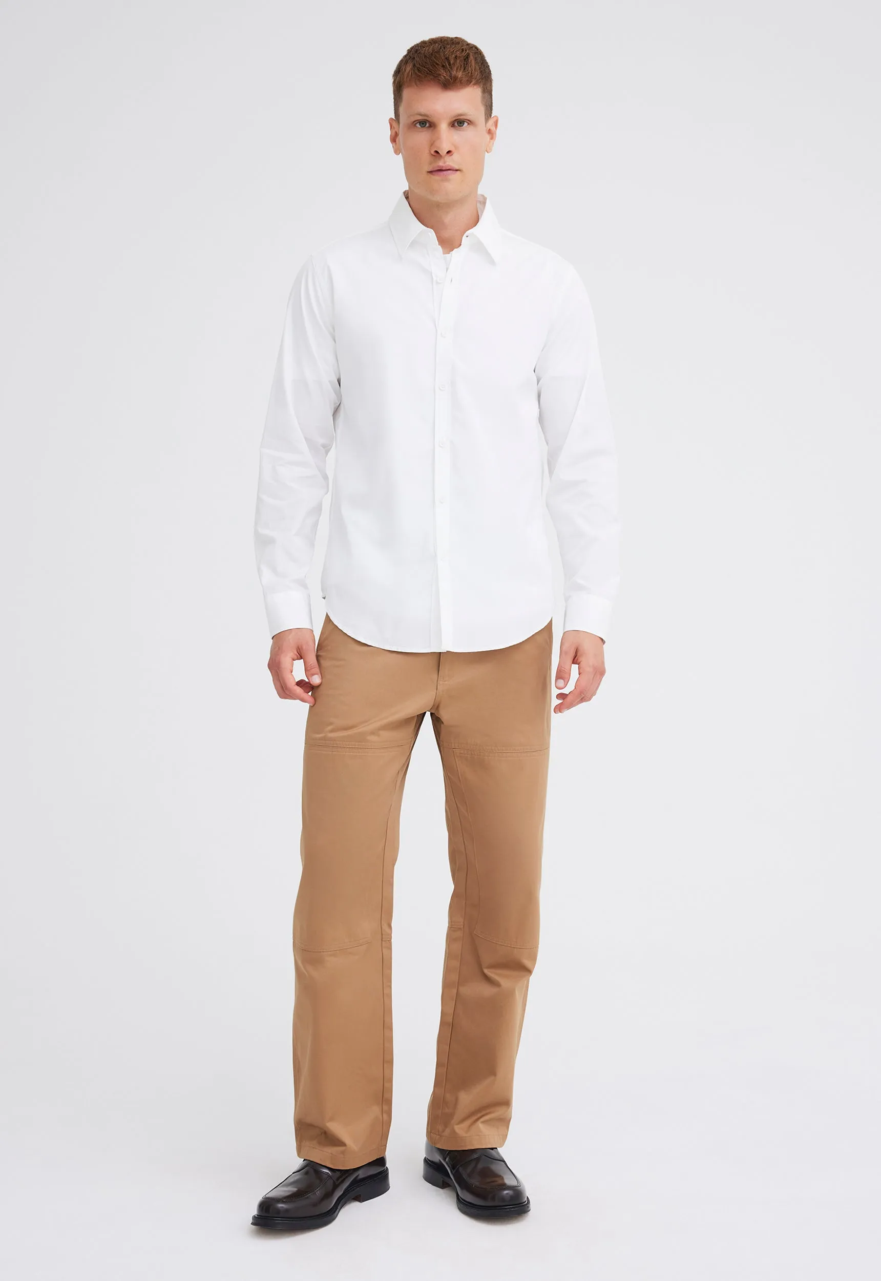 White Cotton Shirt - White