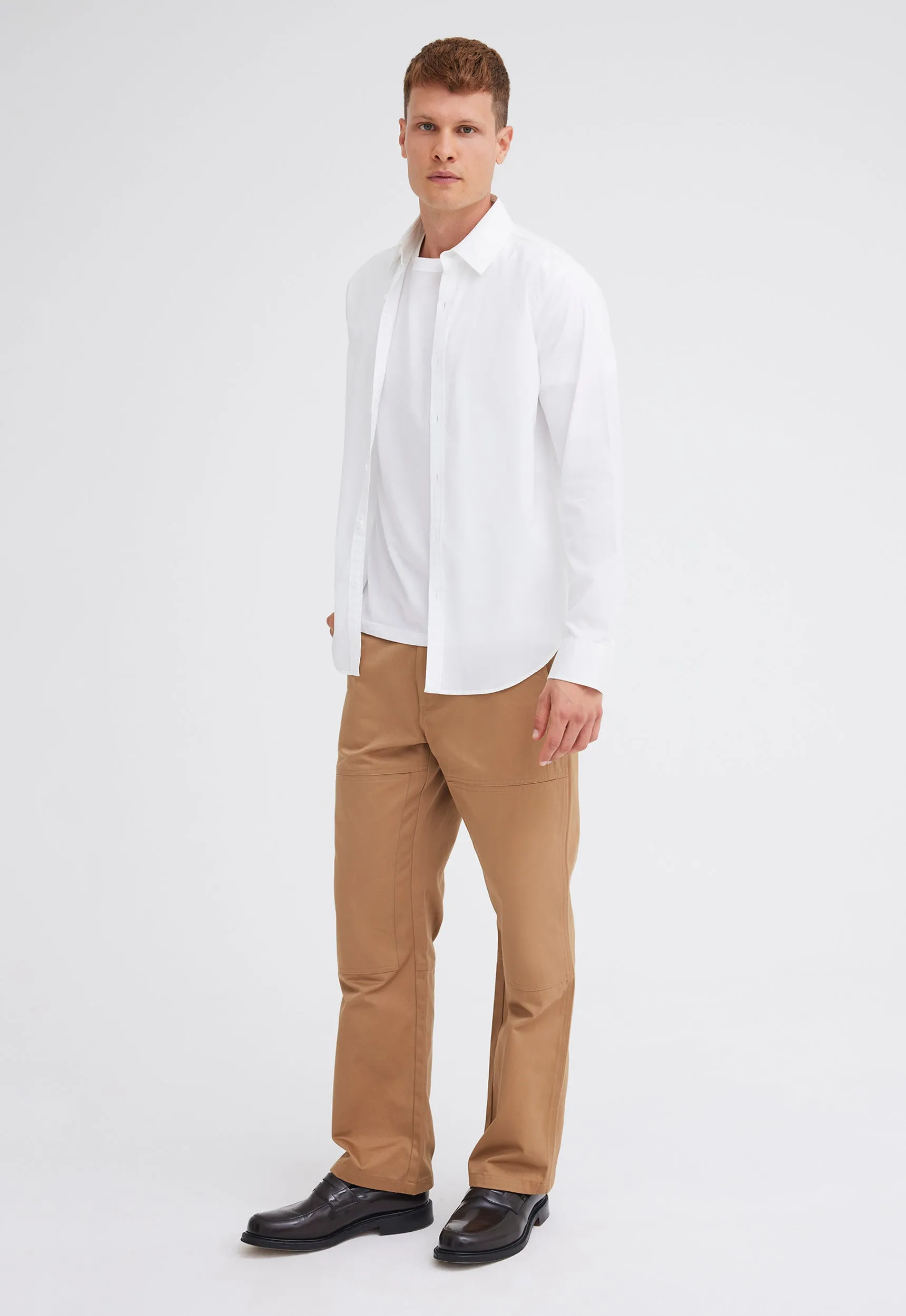 White Cotton Shirt - White