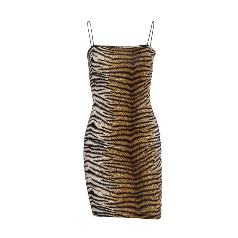 Wildly Chic Animal Print Mini Dress for Women - Perfect for Winter Festivities