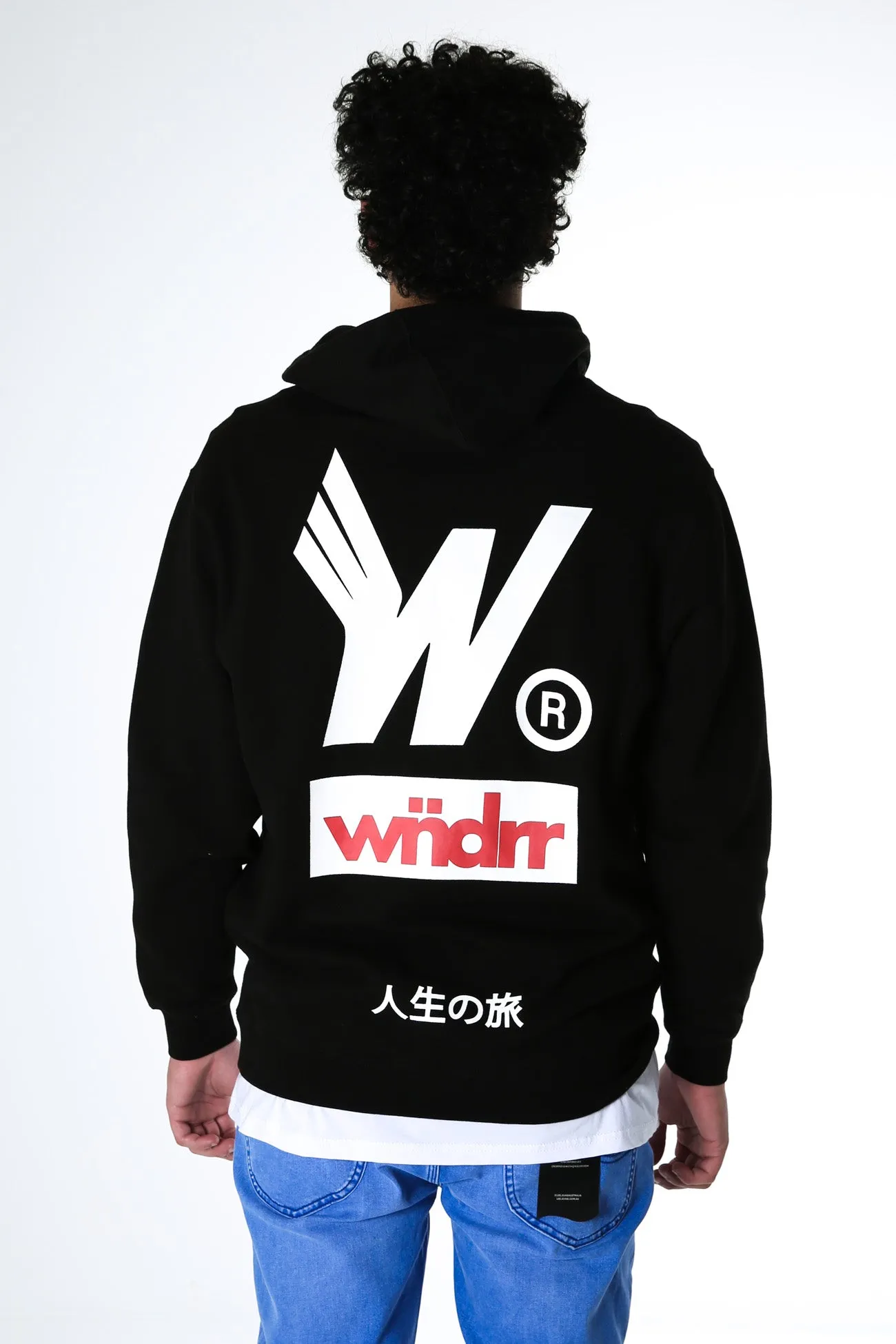 Wings Hood Sweat Black