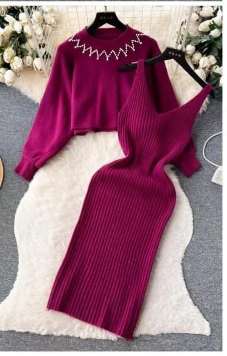 Winter two pcs dress