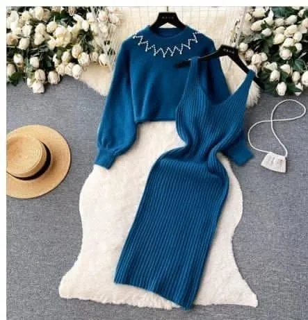 Winter two pcs dress