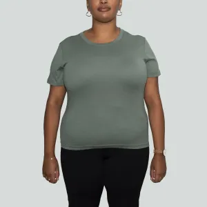 Women’s Recycled Cotton T-Shirt, Sage