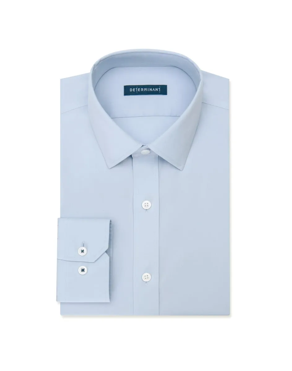 Wrinkle-Free Pinpoint Oxford Dress Shirt | Light Blue 15940P