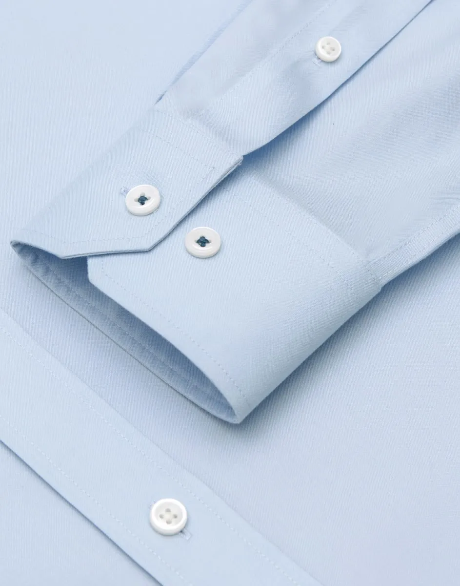 Wrinkle-Free Pinpoint Oxford Dress Shirt | Light Blue 15940P