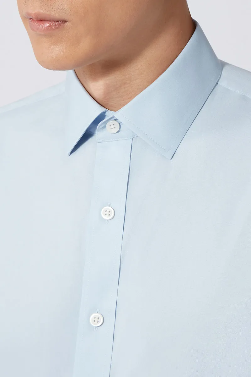 Wrinkle-Free Pinpoint Oxford Dress Shirt | Light Blue 15940P