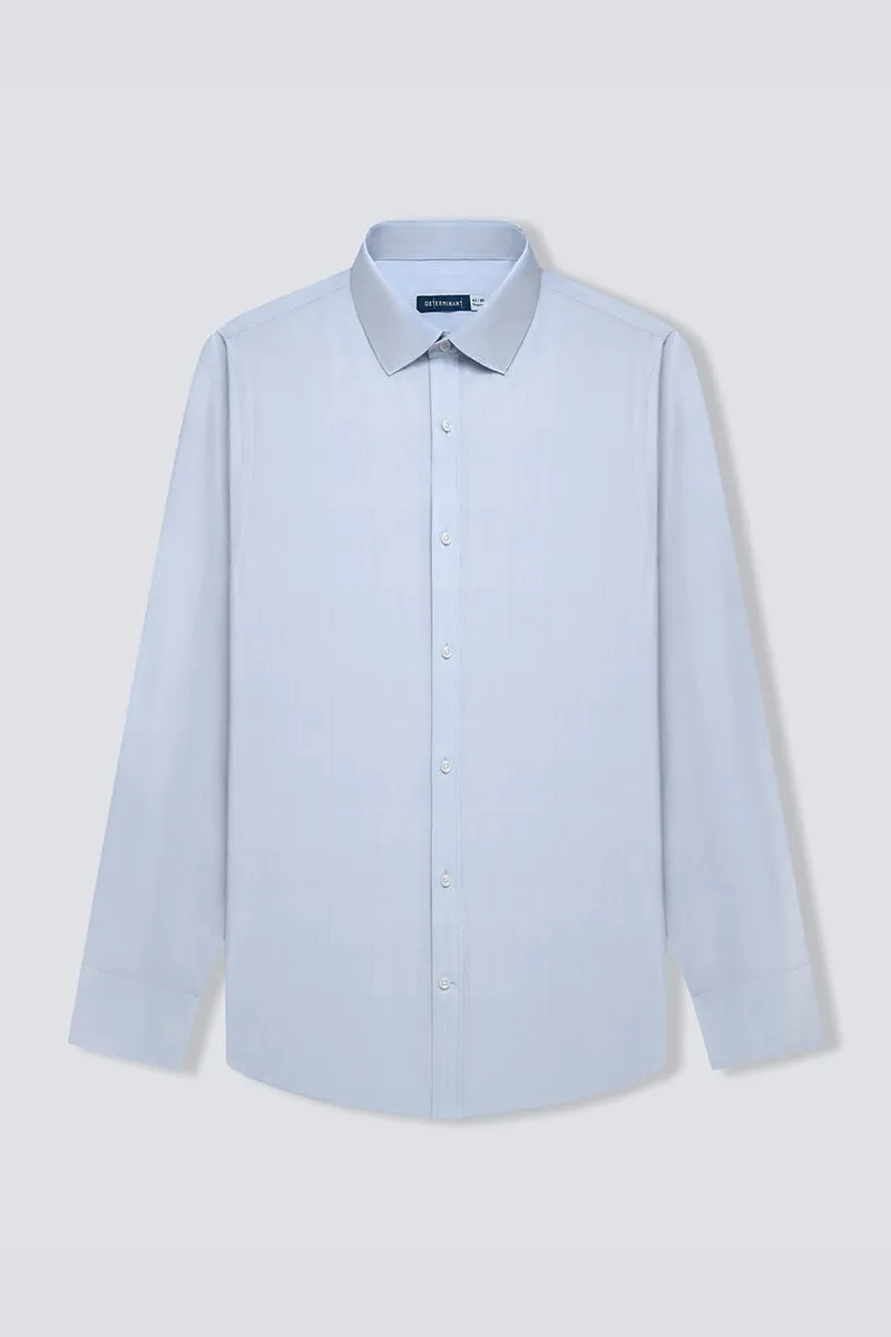 Wrinkle-Free Poplin Dress Shirt | Pale Blue Semi Plain 28513N